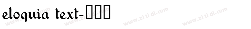 eloquia text字体转换